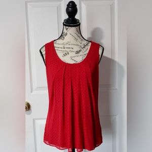 Red NY & Company shirt.